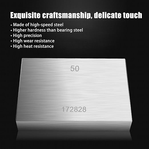 32 Pcs Metric Steel Gage Block Set High Accuracy Measuring Block Set Testing Gage Caliper Tool Set for Calibrating Grade 0