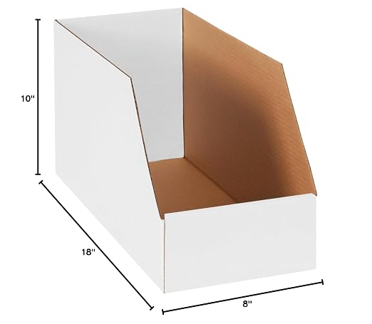 BOX USA Shipping Boxes Medium 6"L x 18"W x 10"H 10-Pack, Cardboard Box for Shipping, Moving, Mailing, Packing, Packaging and Storage
