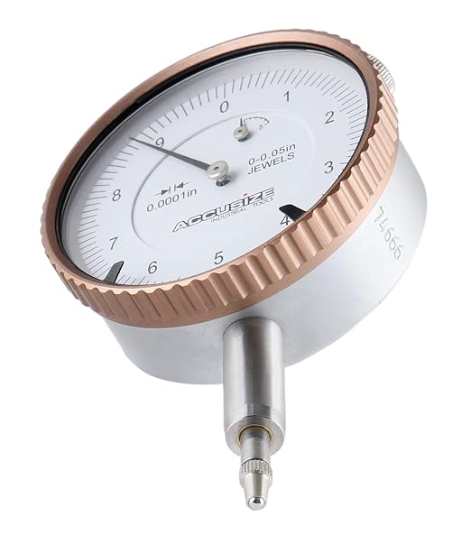 Accusize Industrial Tools Agd2 Style 0-0.05'' by 0.0001'' Dial Indicator with Lug Back, P900-S097 | 0-0.05" by 0.0001", AGD2 Style, Lug Back