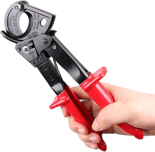 Ratchet Cable Cutter, Heavy Duty Wire Cutter for Aluminum Copper Cable up to 240mm², Ratcheting Wire Cutting Hand Tool