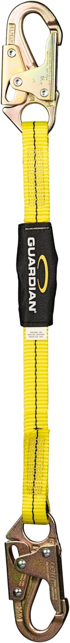 Guardian 01250 Non-Shock-Absorbing Lanyard - 2 ft | Self Locking Steel Hooks | ANSI and OSHA Compliant