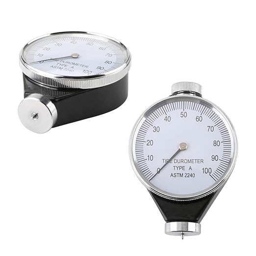 Mohs Durometer Tester, Shore Type A/O/D Rubber Tire Durometer Hardness Tester 10-90HA (Type A)
