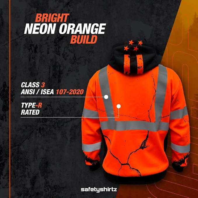 SafetyShirtz SS360 ANSI Class 3 Type R Graphic Hoodie