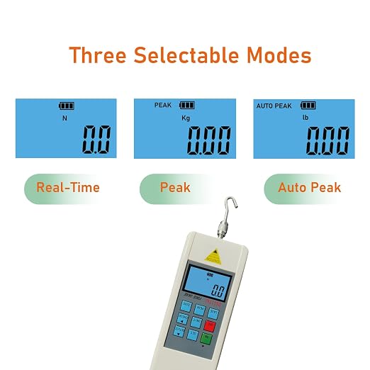 HF-500 Digital Force Gauge Push Pull Gauge Meter 500N with USB Cable HF-500N