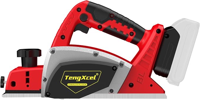 Cordless Planer for Milwaukee 18V MAX Battery, 3-1/4 Inch Power Planer with Brushless Motor, 30000CPM, 2mm Cut Depth, Wood Planer for Carpentry Home DIY Woodworking(No Battery)