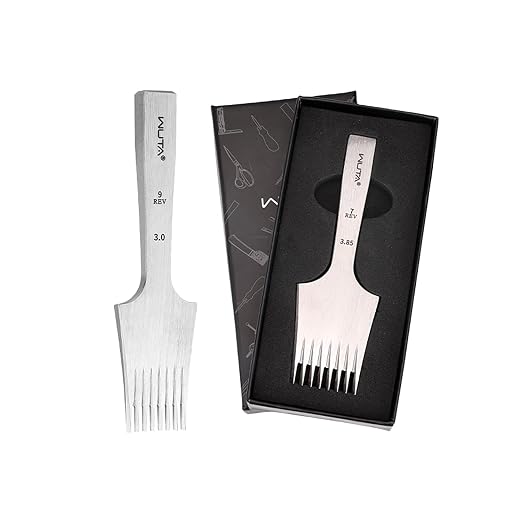 WUTA Leather Chisel All-Polished Die-Steel Puncher French Style Pricking Iron Sharp Leather Punching Tool Kits