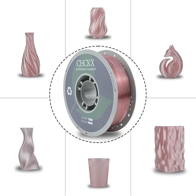 10KG PETG Transparent 3D Printer Filament Bundle, Dimensional Accuracy +/- 0.03 mm,Gray+Orange+Pink+Olive Green+Yellow+Blue+Green+Purple+Brown+Red