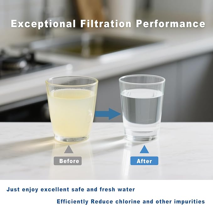 2 Stage Water Filter Replacement for Brio® NFMCTO5MS2 and NFMPP5M, Compatible with The UVF2 Series Models of Brio® Bottleless Water Cooler Dispensers, 1500 Gallons, Leak-free, 4 Counts