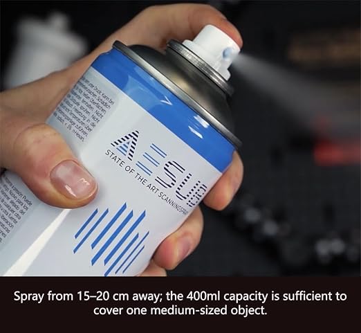 3D Scanner Scanning Spray, Use for Transparent, Black, and Reflective Surfaces, 400ml/13Oz