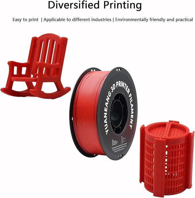 ABS 3D Printer Filament 1.75mm, 10 Different Color, Strong & Durable, High Heat Resistance, Low Warp Performance,Ideal for Functional Parts, Engineering Models, Mechanical Printing Projects