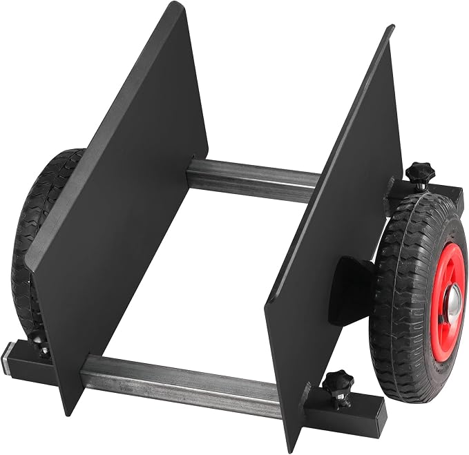 VEVOR Panel Dolly, 600LBS Heavy-Duty Drywall Mover with 8" Pneumatic Wheels, Adjustable Clamp Panel Cart for Drywall Sheet, All Terrain Moving Cart