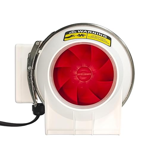 Powerful 3 Inch Inline Duct Ventilation Fan AC Vent Blower Exhaust Fan w/ 1.5M Pipe, Enhanced Air Flow, Low Noise for 3D Printer Enclosure, Laser Engraver Cover,Resin, Greenhouse Ventilation Equipment