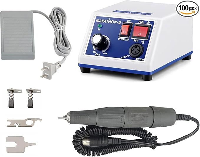 Marathon-III MicroMotor N3, 35000 RPM H37L1 Handle for Jewelry,Ceramics,Silicone,Glasswork,Woodcarving, Artware