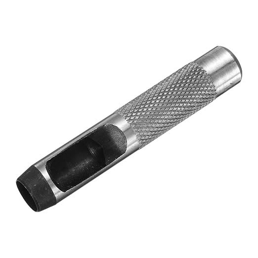 HARFINGTON Leather Round Hole Punch, 13mm Hollow Hole Puncher Cutter Carbon Steel Circle Hole Punching Cutting Tool for Belt/DIY Leather Craft