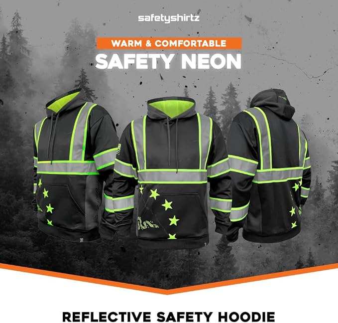 SafetyShirtz SS360 ANSI Class 3 Type R Graphic Hoodie