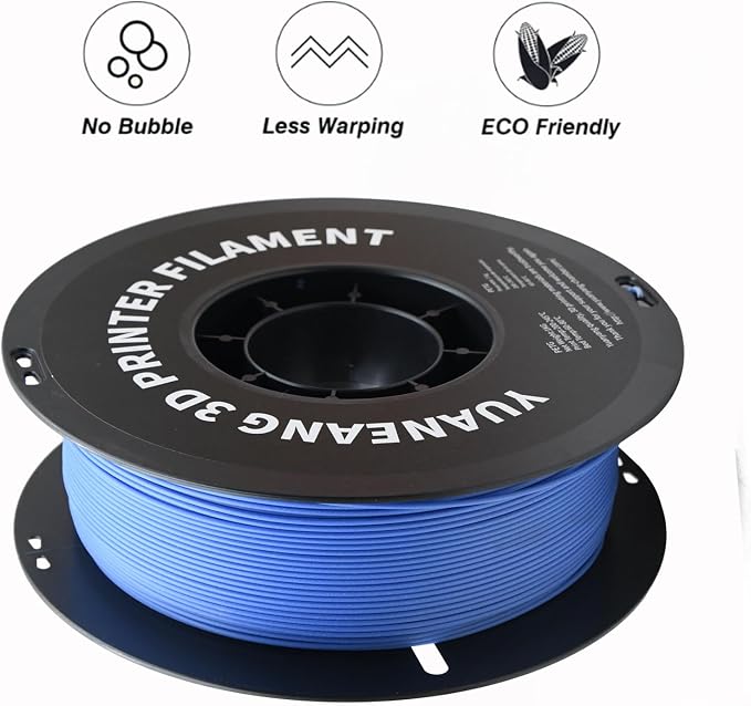 Matte Blue PETG 3D Printer Filament 1.75mm, 1kg Spool, Durable Heat-Resistant PETG Material, Non-Reflective Matte Finish, ±0.03mm Precision, Warp-Resistant & Strong Layer Adhesion