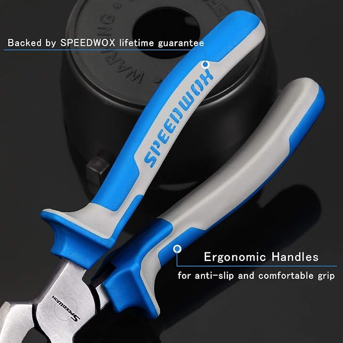 SPEEDWOX Drop Jaw 8 Inch Glass Breaking Pliers for Fusing, Breaking Glass Pieces, Durable Tool