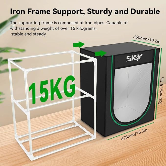 Skouphy 3D Printer Filament Storage Box, 2-Tier Storage Shelves for 3D Printing Business, Studio, Office Workshop -10 Rolls
