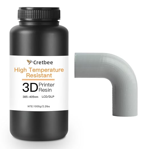 Up to 536℉(280°C) 3D Printer Resin, High Temperature resina, High Precision 3D Printing Resin for Engineering, Industrial Parts, 405nm Photopolymer Resin for DLP/LCD Gray 1000g