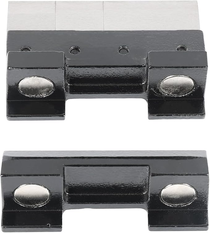 KAKA INDUSTRIAL Vise Mount Metal Brake Bender,4-Inch(100mm) Magnetic Vise for 14Ga. (2mm) Steel & 1/8" Aluminum, Quick-Release with for DIY Metalworking & Small Box Fabrication BDS-4