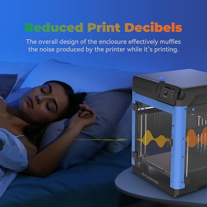 FLASHFORGE 3D Printer AD5M Enclosure, Create Your Style, Dustproof and Constant Temperature Protective Cover, Explore ABS/ASA/PC Filaments and Reduce Printing Noise