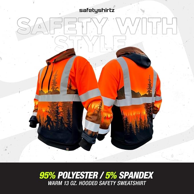 SafetyShirtz SS360 ANSI Class 3 Type R Graphic Hoodie