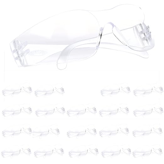 3M Safety Glasses, Virtua 11228, Pack of 100, ANSI Z87, Unisex, Clear Lens, Clear Frame, Economical Eye Protection, Lightweight, UVA, UVB, UVC