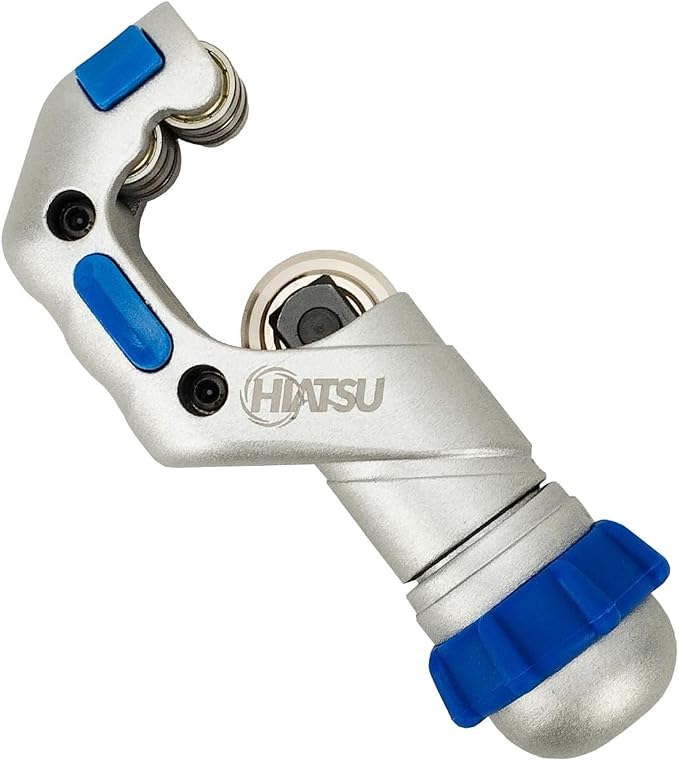 Hiatsu CTH-114 Professional Tube Cutter 3/16" 1/4" 3/8" 1/2" 5/8" 3/4" 7/8" 1" 1-1/4" Premium, Fast Clean Cut Tool for Copper, Brass, Aluminum, PVC, Plastic Pipes, Refrigeration