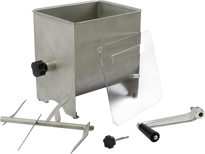 Chard MM-102, Meat Mixer with Stainless Steel Hopper, 20lbs , silver
