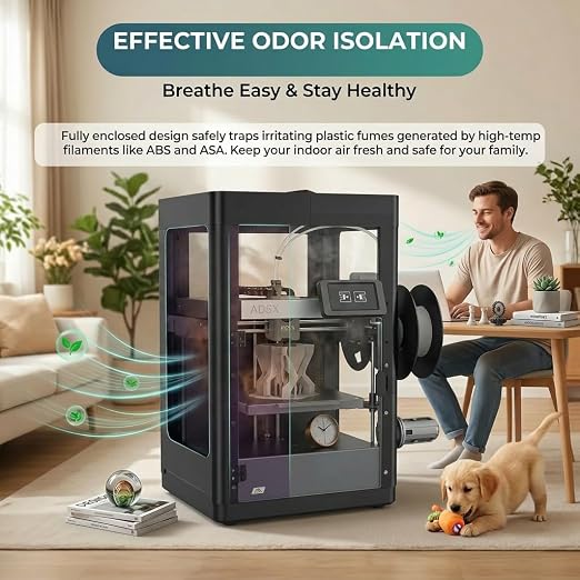 FYSETC Upgraded Enclosure Project for Falshforge AD5X: Support DIY Colors - Style High-Temp Filaments ASA ABS PC Print for Keep the 3D Printer Quiet