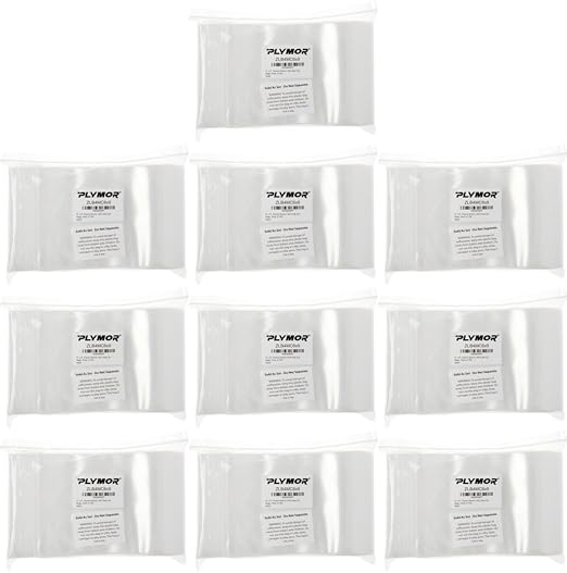 Plymor 6" x 9" (Case of 1,000), 4 Mil Heavy Duty Zipper Reclosable Plastic Bags