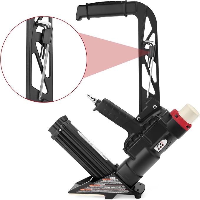 3PLUS HFSNSP 2-in-1 Pneumatic Flooring Nailer/Stapler