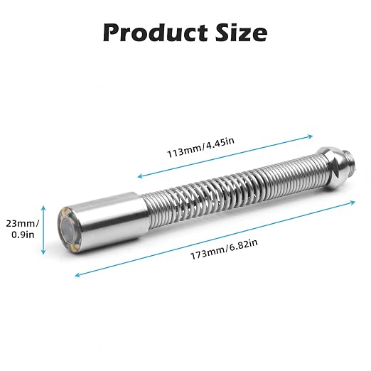 Sanyipace Sewer Camera Probe with Self-Leveling, 512Hz Sone, 1080P FHD Borescope, 12 PCS LED Lights, Plumbing Accessories, IP68 Waterproof (ONLY for Sanyipace Sewer Camera, Model: S610ASMKTCP)
