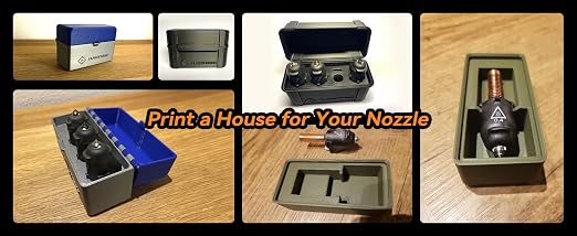 Flashforge Nozzle Assembly for Adventurer 5M 3D Printer, 280°C High Speed and Quick-Release Nozzle (0.8mm-280°C)