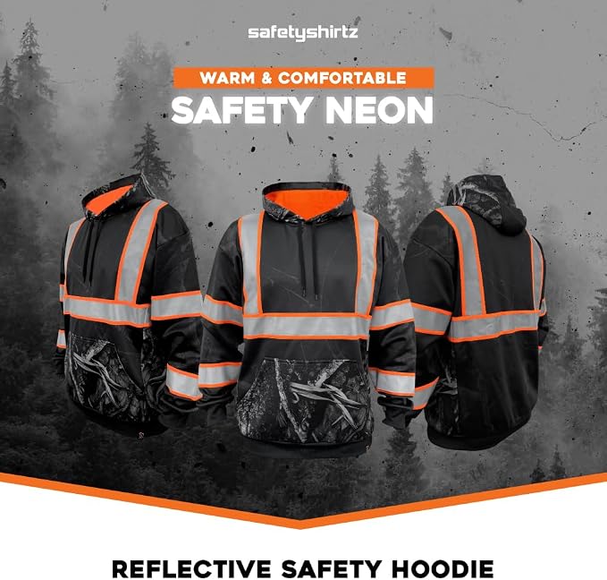 SafetyShirtz SS360 ANSI Class 3 Type R Graphic Hoodie