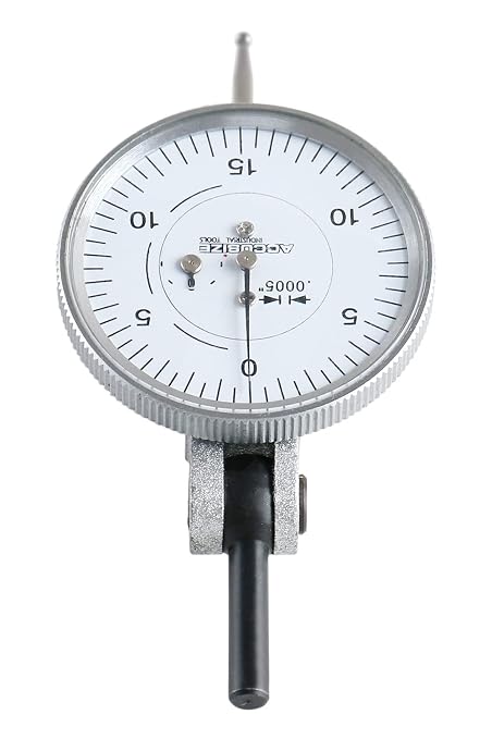 Accusize Industrial Tools 0.060'' by 0.0005'' (Range by Graduation) Horizontal Test Indicator with 1.5'' Dial Diameter, 0511-2001