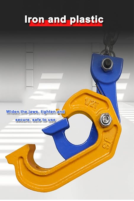 2Ton Barrel Lifting Chain for Plastic & Steel Drums 、4410LBS 20in Length, 4 Hooks Chain Drum Lifter Barrel clamp for 55 Gallon Drum Lifting Device Fits for Crane, Forklift【2T- 4Hooks】