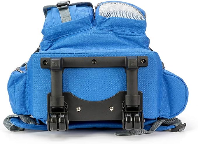 K-Cliffs Heavy Duty Rolling Backpack School Bookbag with Wheels Deluxe Wheeled Daypack