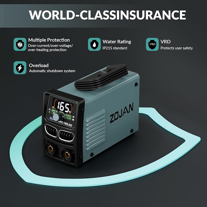 Arc Stick Welder 165A,Portable Welding Machine 110V,IGBT Inverter Welder Machine With Hot Start,Arc Force,Anti-Stick,Hobby DIY Projects Home Use