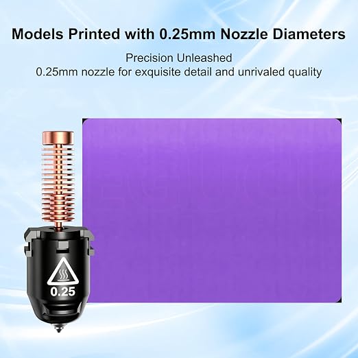 Original 0.25mm AD5M Nozzle Assembly for Flashforge AD5M/AD5M Pro – Ultra-Fine Precision for Exquisite Detail & Smooth Surfaces,Ideal for Miniatures & Intricate Models,Fast Heat-Up & Quick-Release