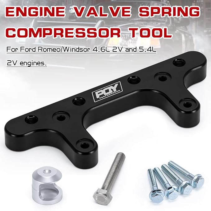 Engine Valve Spring Compressor Tool Compatible with Ford Mustang GT F150 4.6L 5.4L 2V Romeo Windsor Lincoln Mercury Black