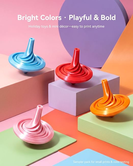 250g Silk PLA+ Filament 1.75mm Bundle, SUNLU 3D Printer Filament Glossy, Smooth Silky Surface, 250g Spool, 8 Rolls, Gold+Silver+Red+Bronze+Copper+Blue+Pink+Orange