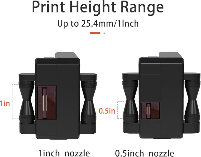 Original 42ml Red Quick Dry Solvent Ink Cartridge Replacement for 1 inch/25.4 mm Handheld Inkjet Printers