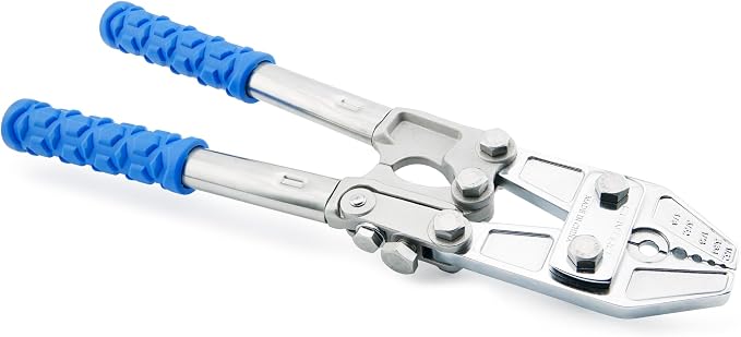 HI-SEAS Stainless Steel Heavy Duty Hand Swaging Tool, for 0.8 mm to 3.3 mm Sleeves