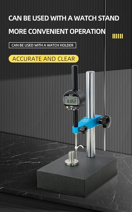 Digital dial Gauge, with a Range of 0-1.2in/30mm and a Digital Indicator Accuracy of 0.001mm/0.00005 "Metric and Imperial Measure Tool Electronic Dial Gauge(ACE-Q30)