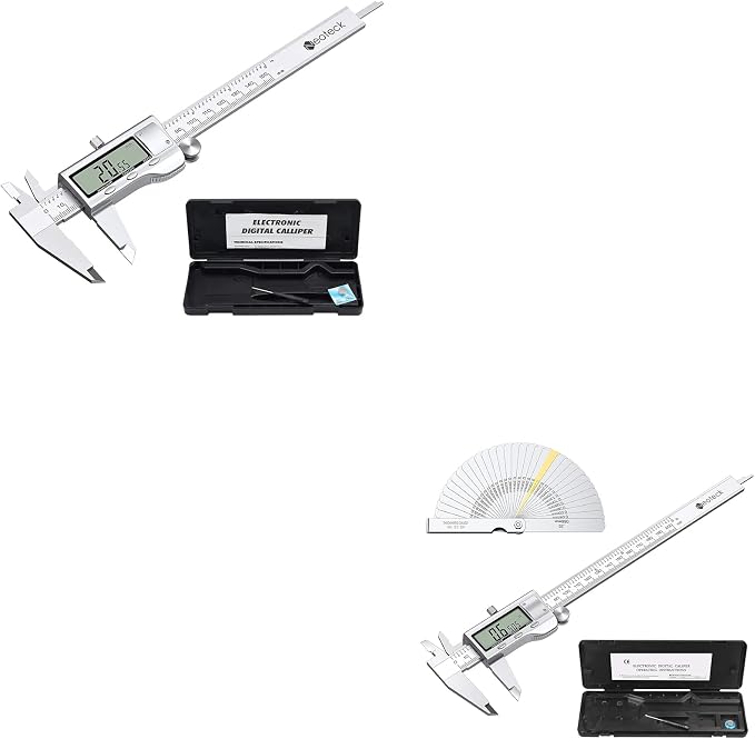 Neoteck 6 inch Digital Caliper + 8 inch Digital Caliper Set