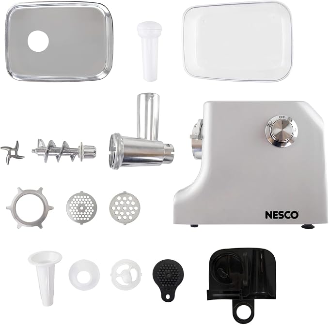 NESCO FG-600 Electric Food Grinder, standard, Silver