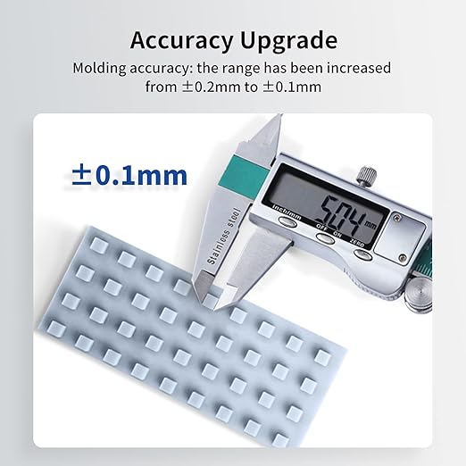 ANYCUBIC Upgraded Standard 3D Printer Resin, 405nm SLA Fast UV-Curing Resin, High Precision & Rapid Photopolymer for 8K Capable LCD/DLP/SLA 3D Printing (Grey, 1000g)