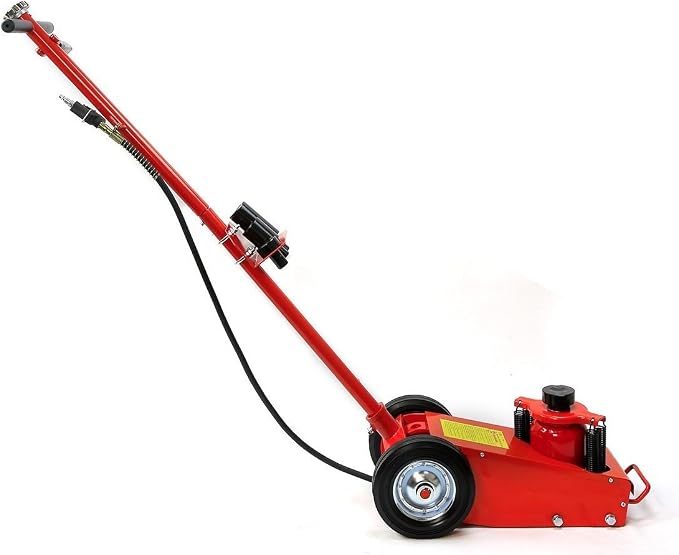 XtremepowerUS Heavy Duty 22 Ton Floor Jack Hydraulic Air Axle Bottle Jack Service w/Extension Saddle Set Wheels