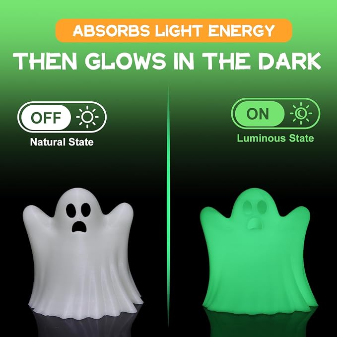 LOVOON 3D PLA Glow in The Dark Filament, Luminous Green Color Change PLA Filament 1.75mm, for Halloween and Christmas Decorations, Glow Green,1KG(2.2lbs)/Spool